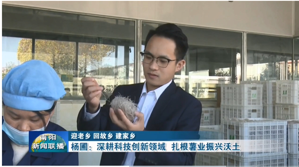 楊圃接受采訪畫面